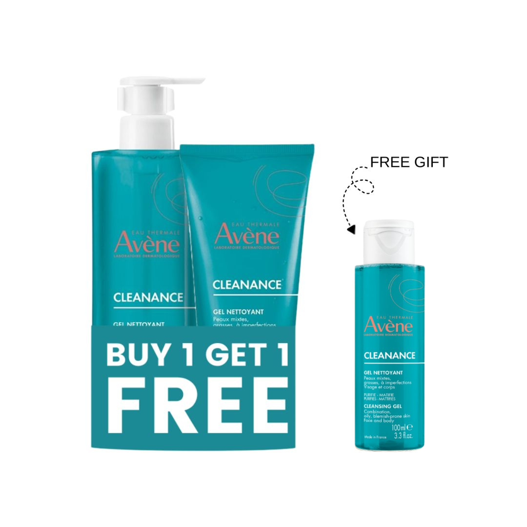 Avène Cleanance Cleansing Gel Duo + Free Cleanance Gel 100ML
