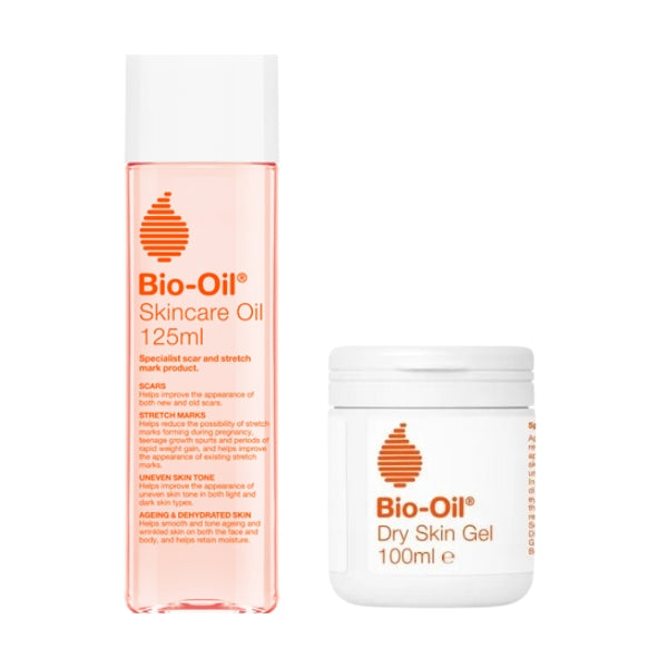 Bio-oil Skin care oil 125ml + Bio-oil dry skin gel 100ml At 20% OFF