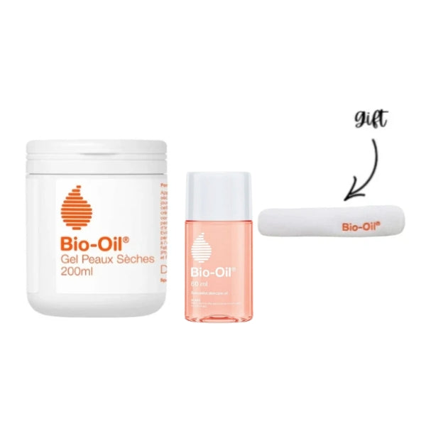 Dry Skin Gel 200ml + Skincare Oill 60ml + FREE Branded Towel