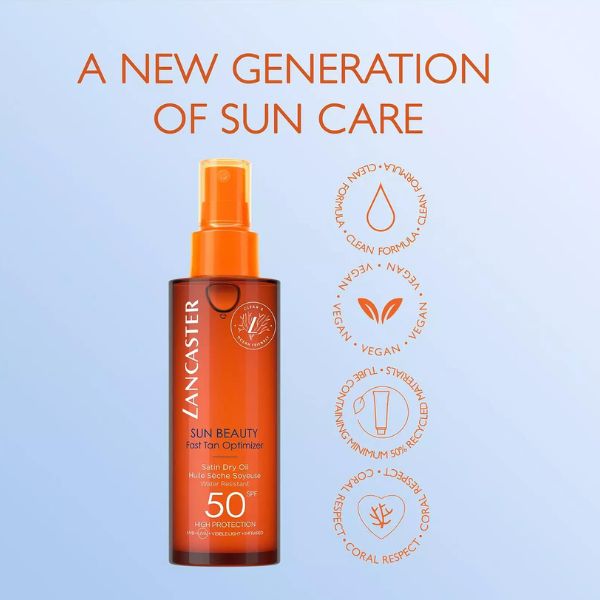 SunBeautySatinDryOilSPF50 150ml