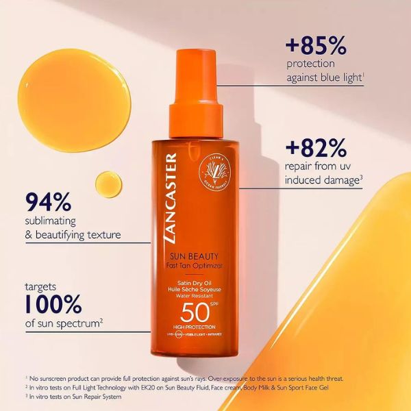 SunBeautySatinDryOilSPF50 150ml