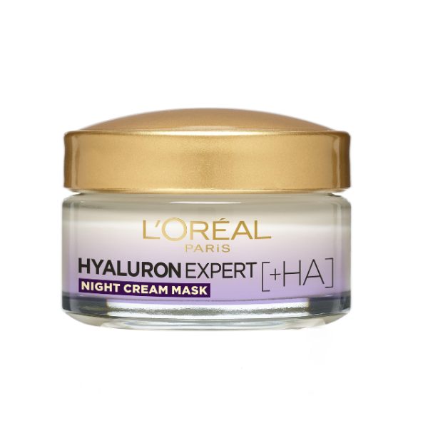 L'Oréal Paris Hyaluron Expert Moisturiser and Plumping Anti-Aging Night Cream with Hyaluronic Acid | Loolia Closet
