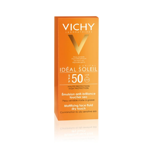 Vichy - Capital Soleil Dry Touch Anti Shine Sunscreen for Combination to Oily Skin SPF50