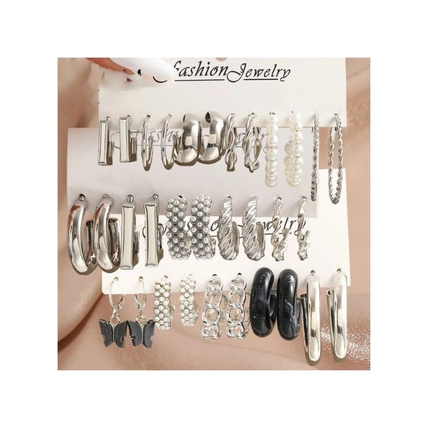 Gift From Loolia Closet: set of silver earrings (anniversary)