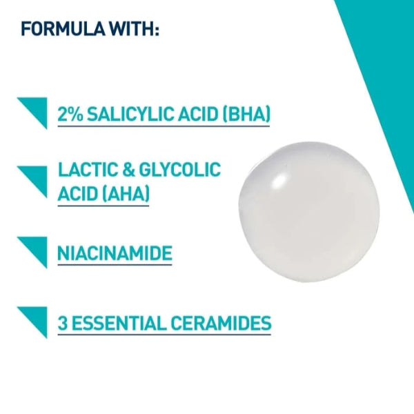 Blemish Control Gel Facial Moisturizer For Acne & Blemishes with Glycolic Acid and Lactic Acid AHA/BHA
