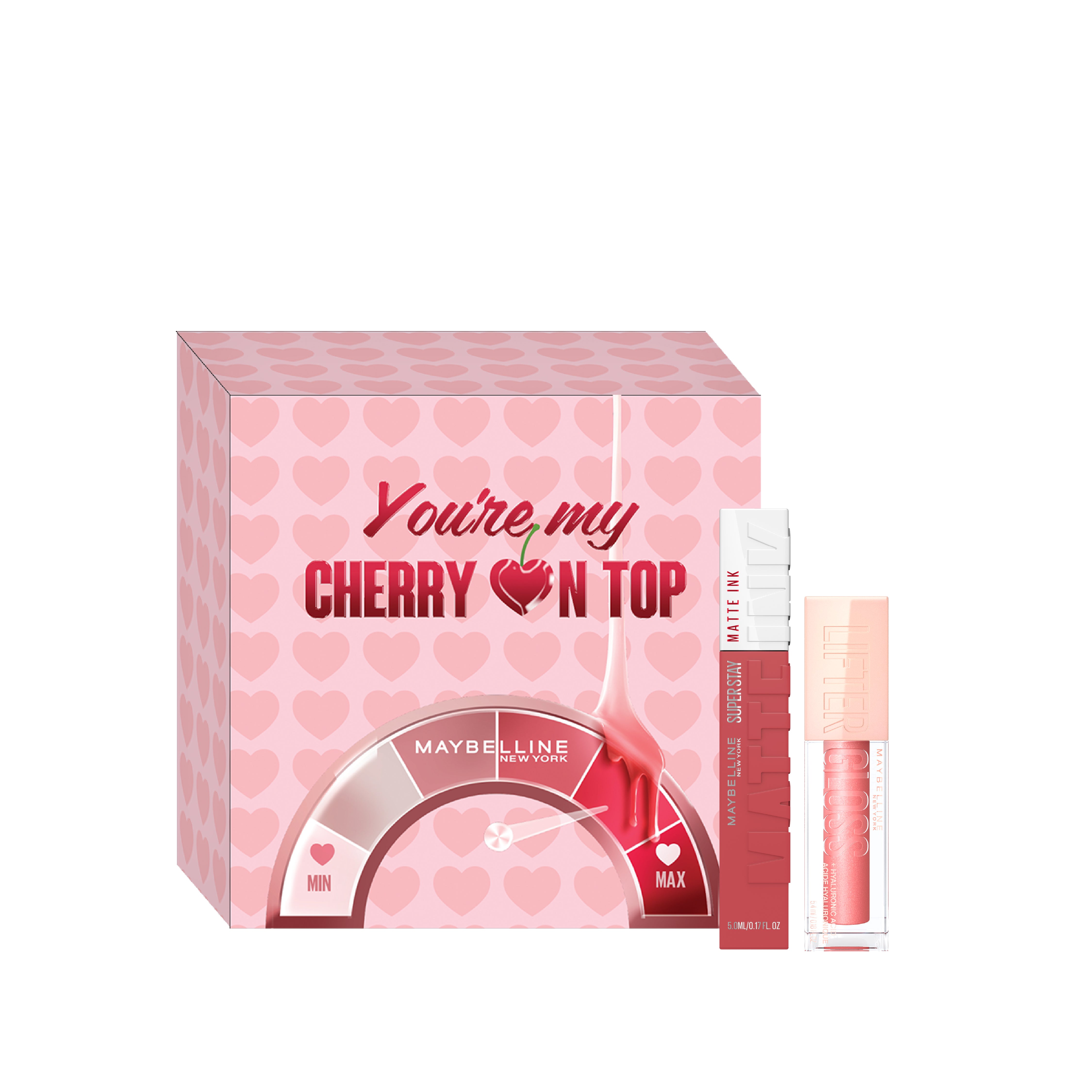 Super Stay Matte Ink Lipstick + Lifter Lip Gloss + FREE Valentine's Box At 20% OFF