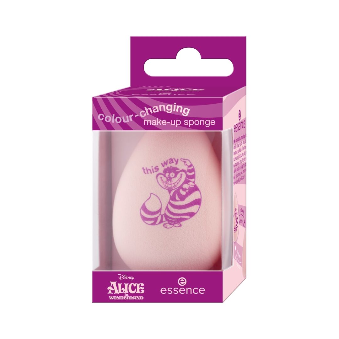 Essence Disney colour changing makeup sponge Cheshire Cat blending sponge foundation applicator