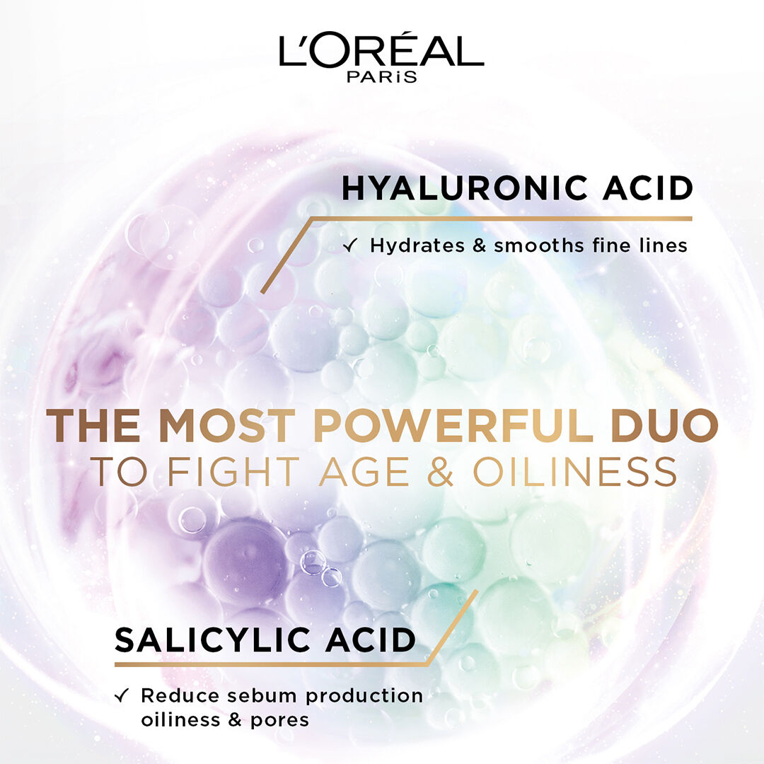 L’Oréal Hyaluron Expert oil control gel cream 50ml with hyaluronic acid and salicylic acid for oily skin