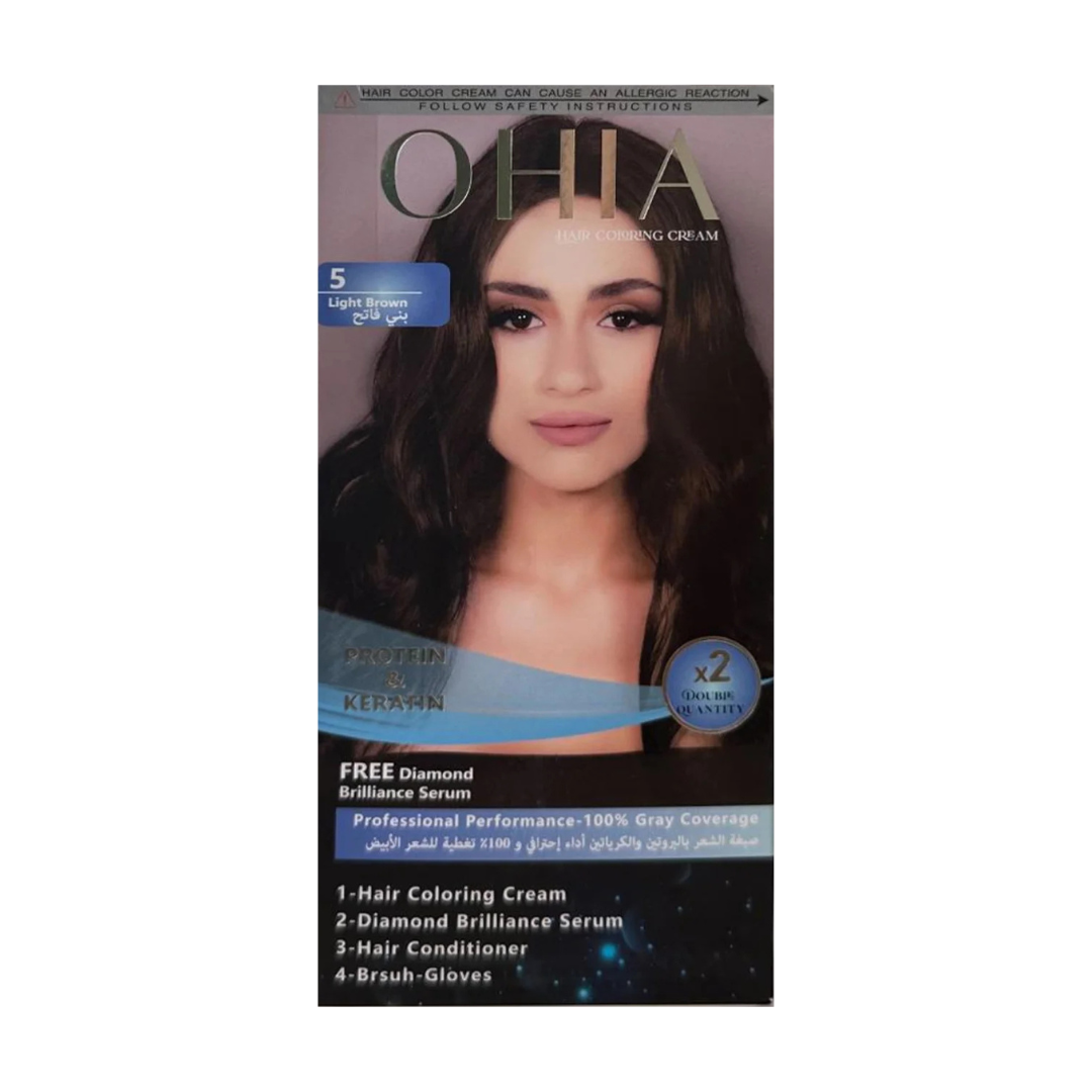 Ohia 5 Light Brown Hair Coloring Cream