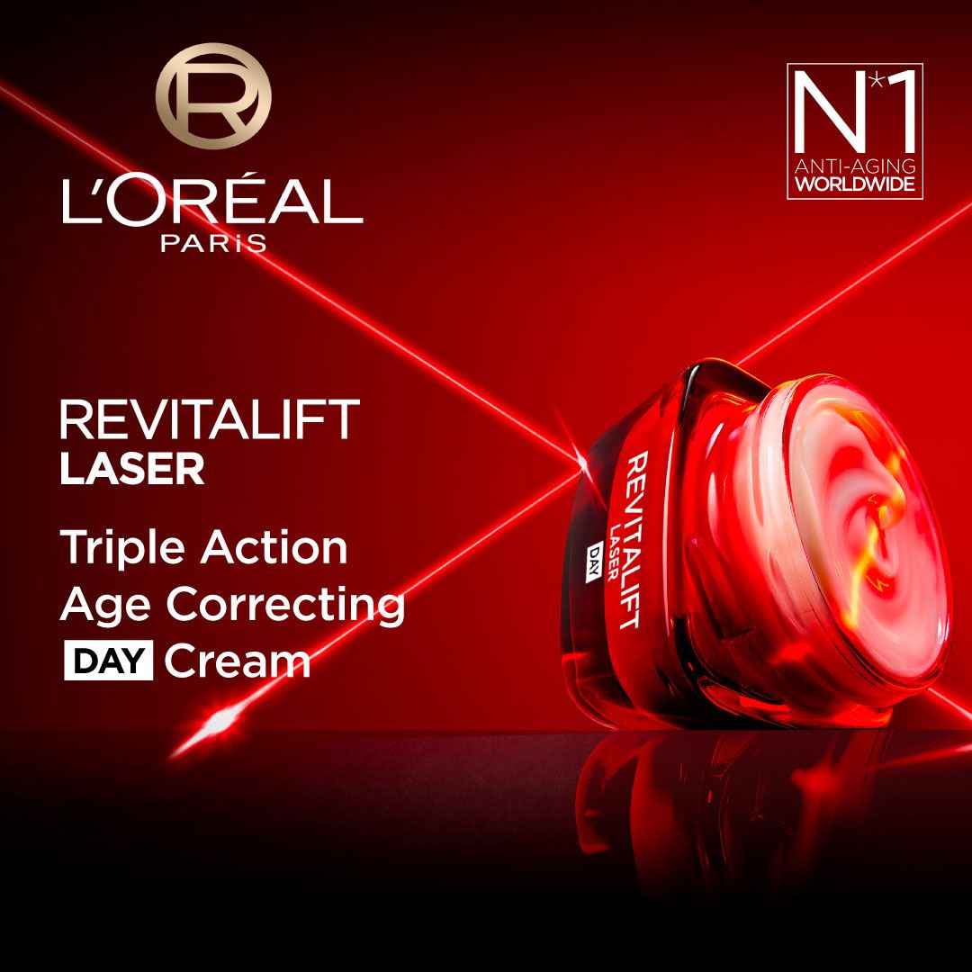 Revitalift Laser X3 Triple Action Anti-Aging Day Cream, firm skin, and Brighten Complexion, SPF 25, 50ml