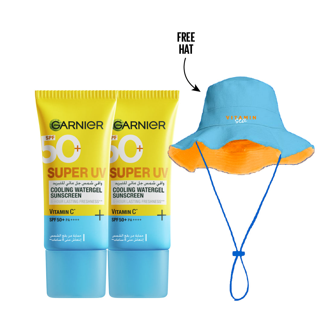 2x Super UV Cooling Watergel Sunscreen + FREE Hat
