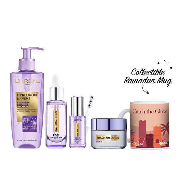 Hyaluron Expert Wash 200 ML + Serum 30 ML + Eye Serum 20 ML + Day Cream 50 ML + FREE Sunset Mug At 25% OFF