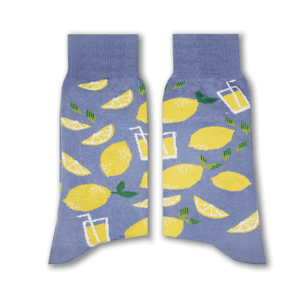 Sikasok Lemonade Socks (Blue) | Loolia Closet