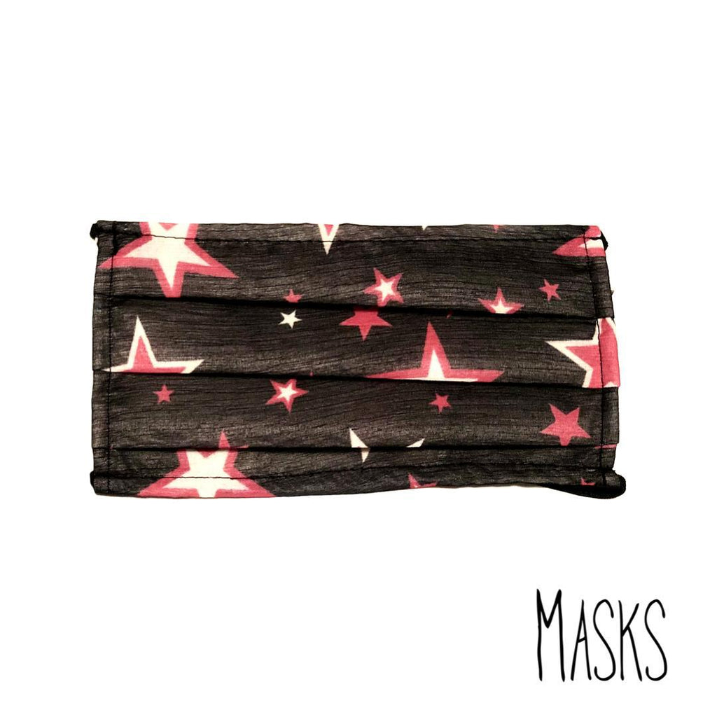 Masks The Black Mask with Red Stars | Loolia Closet