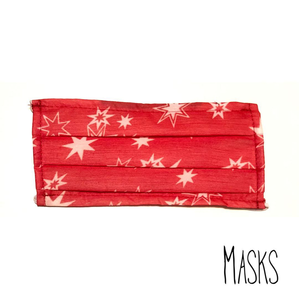 Masks The Red Mask with Stars | Loolia Closet