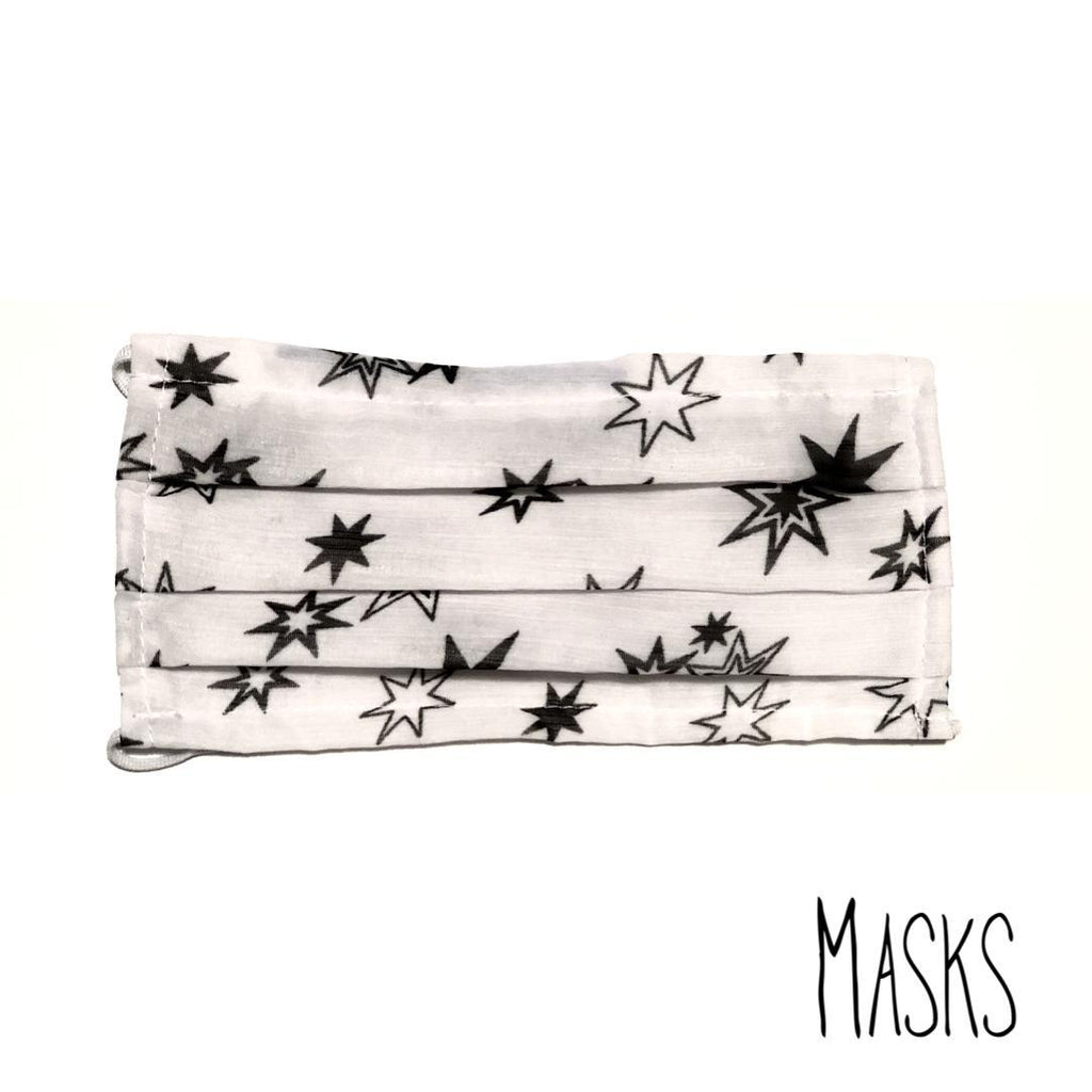 Masks The White Mask with Black Stars | Loolia Closet