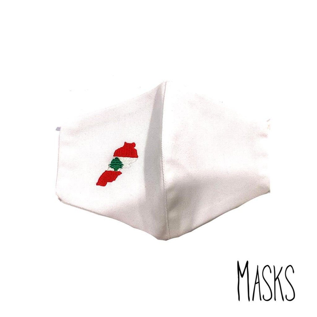 Masks Lebanon White Mask | Loolia Closet