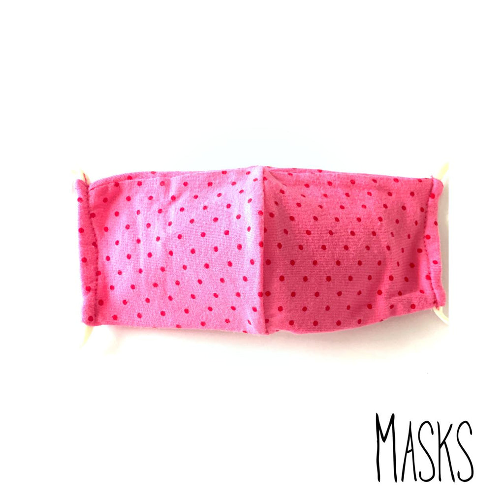 Masks The Fushia Dotted Mask For Kids | Loolia Closet